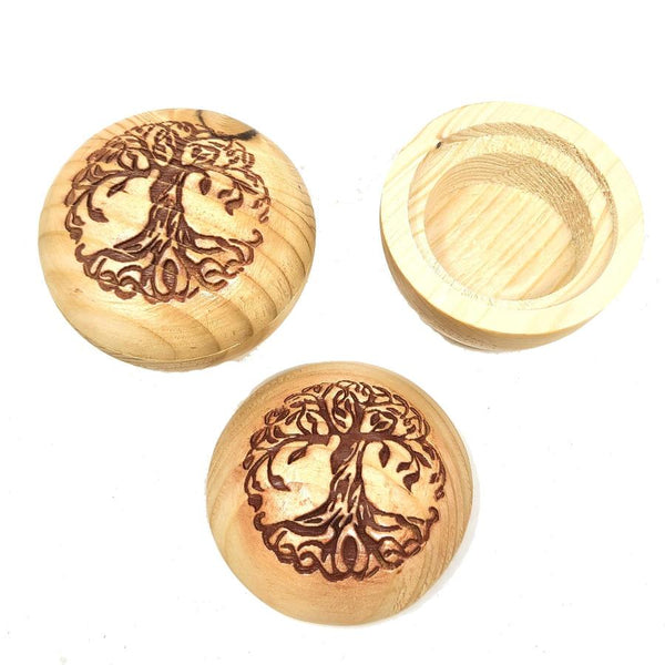 2.5" Round Tree of Life Trinket Box