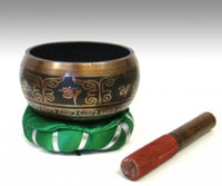 Tibetan Singing Bowl with Striker & Cushion